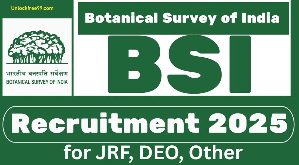 Botanical Survey Of India Recruitment 2025