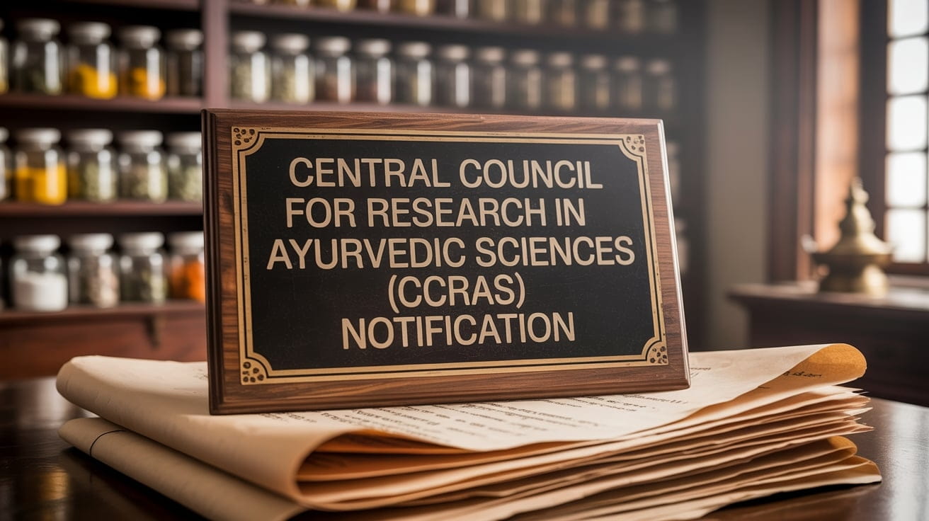 Central Council for Research in Ayurvedic Sciences (CCRAS) Notification